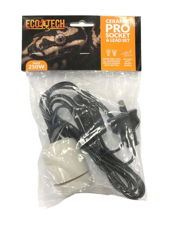 Eco Tech - Ceramic Screw Socket & Lead 2mtr