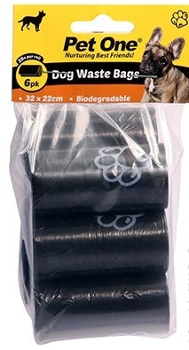 Pet One - Doggy Waste Bag 6 Pack