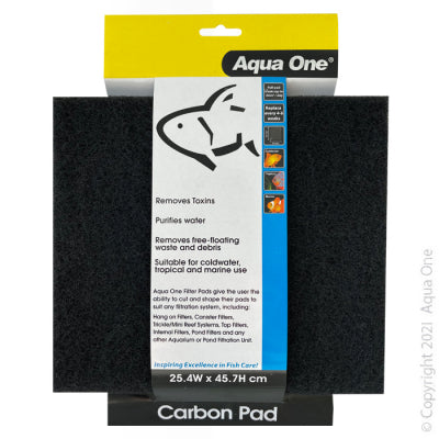 Aqua One - Filter Self Cut Carbon Pad - Pets Wonderland