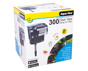 Aqua One - Clearview 300 Hang On Filter 300lh - Pets Wonderland