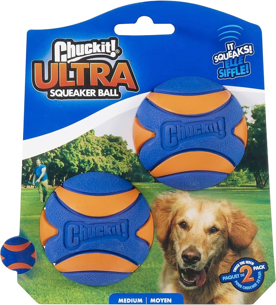 Chuck It - UItra Squeaker Ball 2 Pack - Pets Wonderland