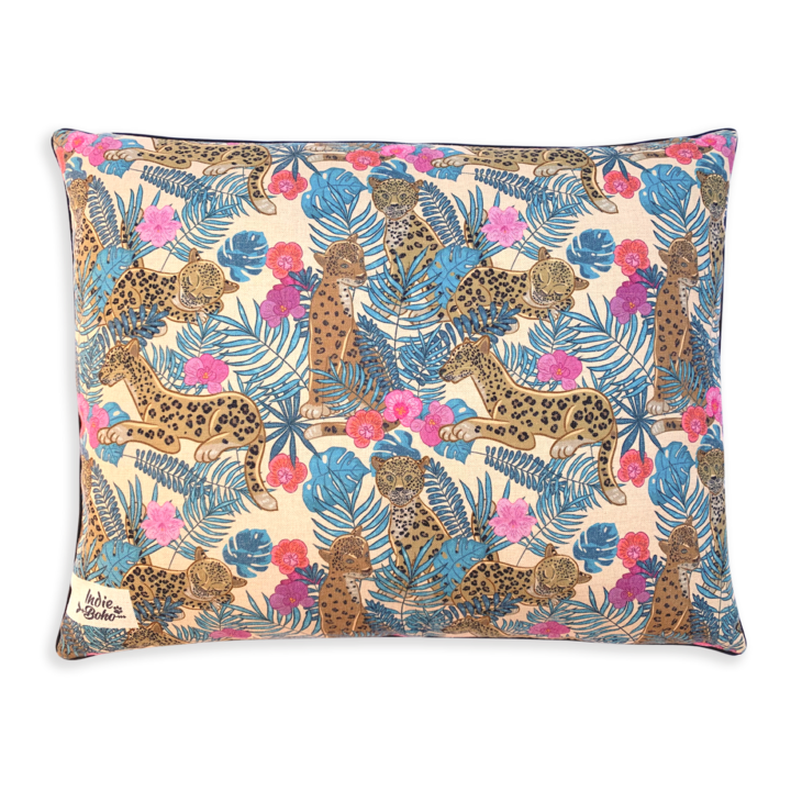Indie Boho - Linen Blend Dog Bed - Pets Wonderland