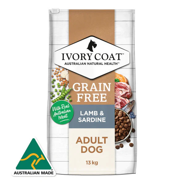 Ivory Coat - Dog Grainfree Lamb & Sardine - Pets Wonderland