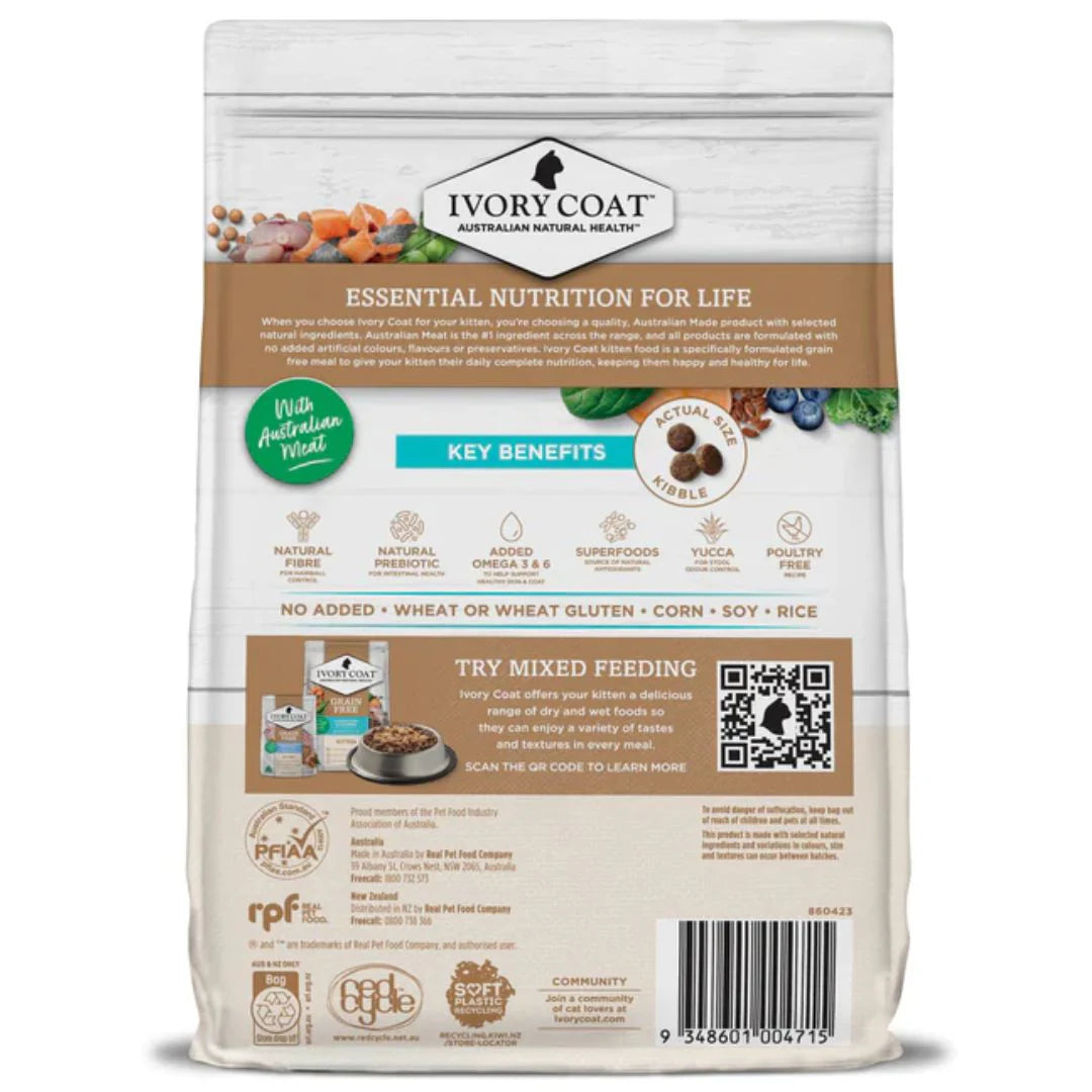 Ivory Coat - Grain Free Kitten Salmon & Oceanfish 2kg - Pets Wonderland