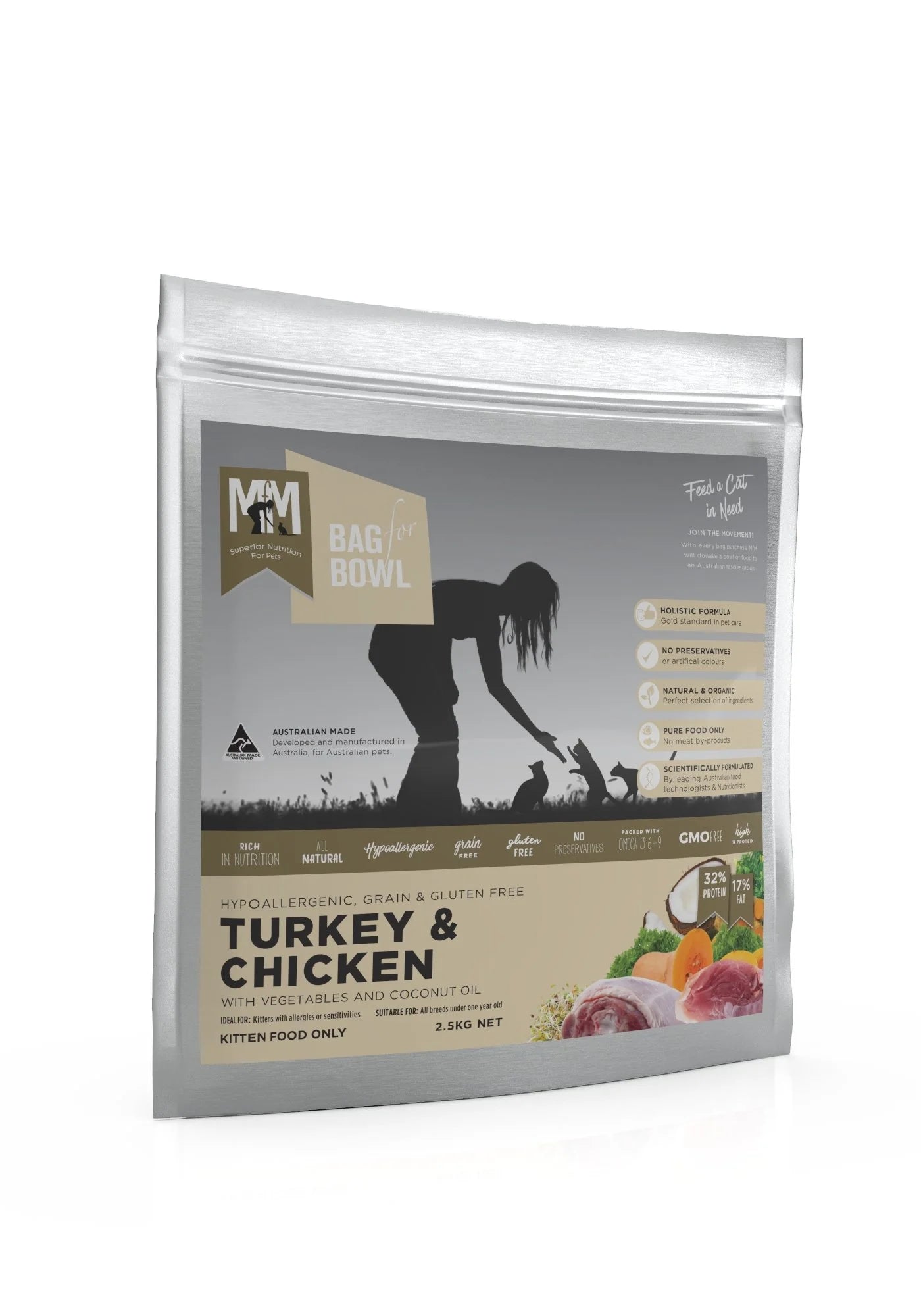 Meals for Meows - Kitten Turkey & Chicken 2.5kg - Pets Wonderland