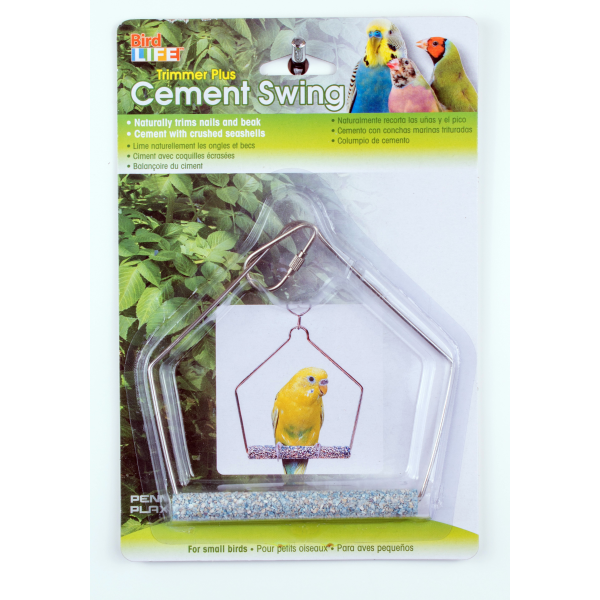 Penn Plaxx - Bird Cement Swing With Wire Frame Small - Pets Wonderland
