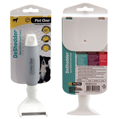 Pet One - Grooming Deshedder Brush Premium Handle - Pets Wonderland