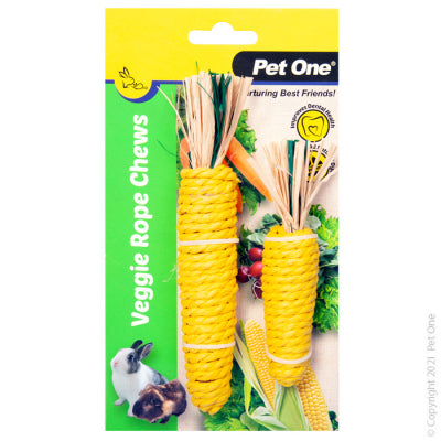 Pet One - Small Animal Veggie Rope Chews - Pets Wonderland