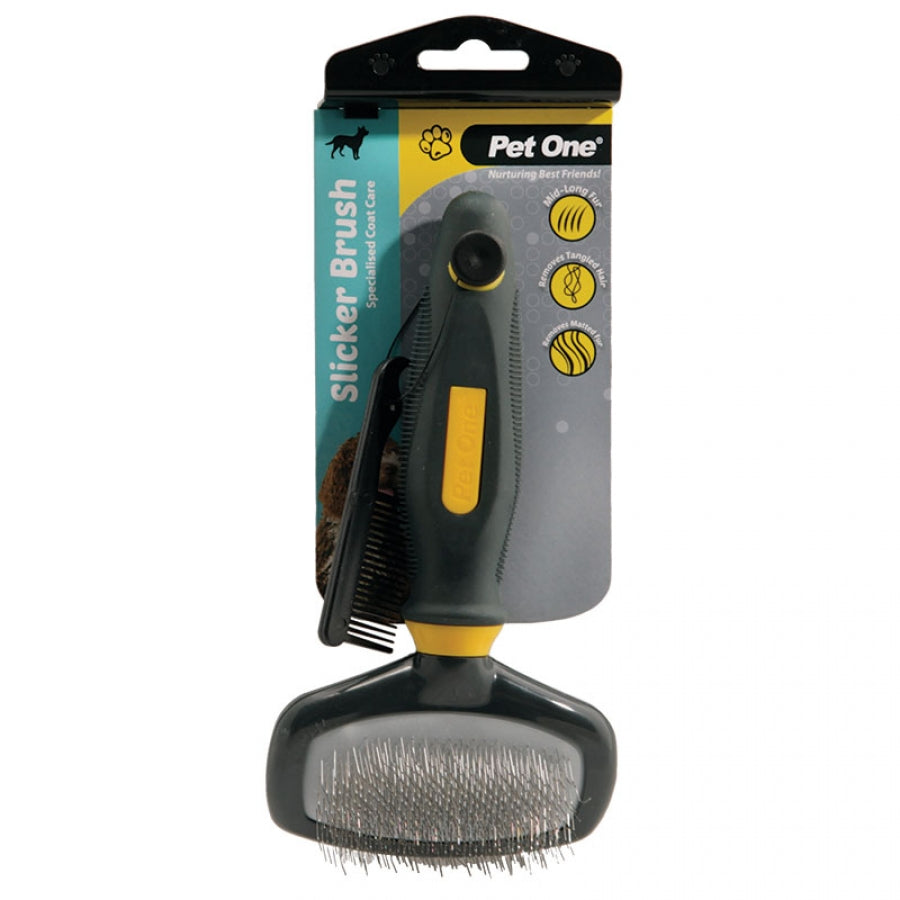 Pet One - Grooming Slicker Brush - Pets Wonderland