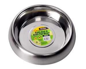 Pet One - Anti-Ant & Anti-Tip Stainless Steel Bowl - Pets Wonderland