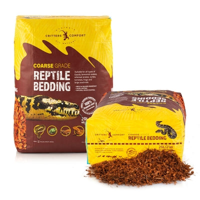 Reptile One - Critters Comfort Reptile Bedding Coarse 20L - Pets Wonderland