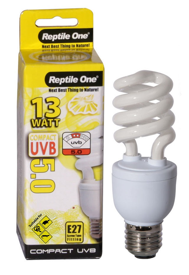 Reptile One - 13W Compact Uvb Bulb E27 Fitting - Pets Wonderland