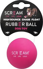 Scream - High Bounce Rubber Tennis Ball - Pets Wonderland