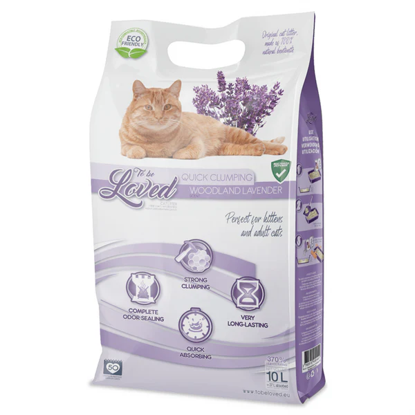 To Be Loved - Clumping Cat Litter Lavendar 10L