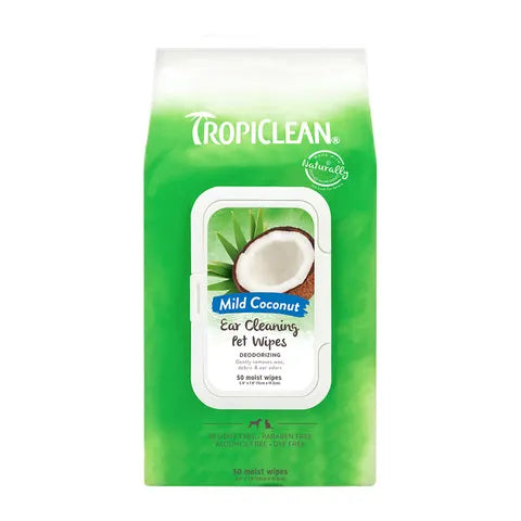 Tropiclean - Ear Wipes 50pk - Pets Wonderland