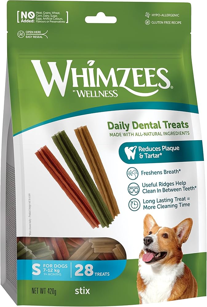 Whimzees - Daily Dental Treat Stix Small - Pets Wonderland