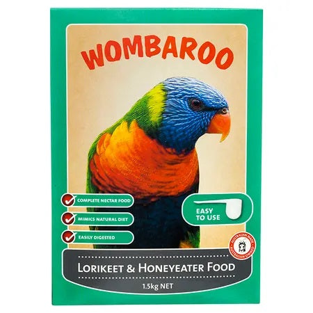 Wombaroo - Lorikeet & Honeyeater Food - Pets Wonderland