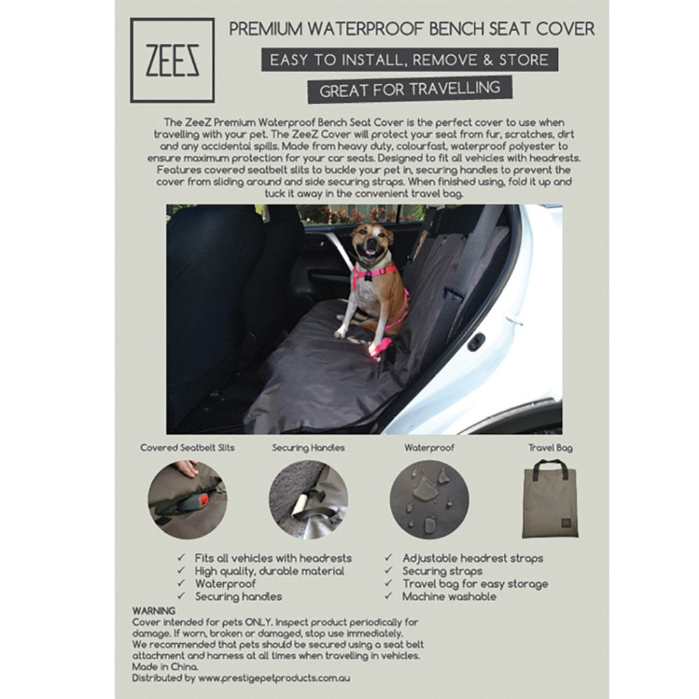 Zeez - Premium Waterproof Bench Seat Cover - Pets Wonderland