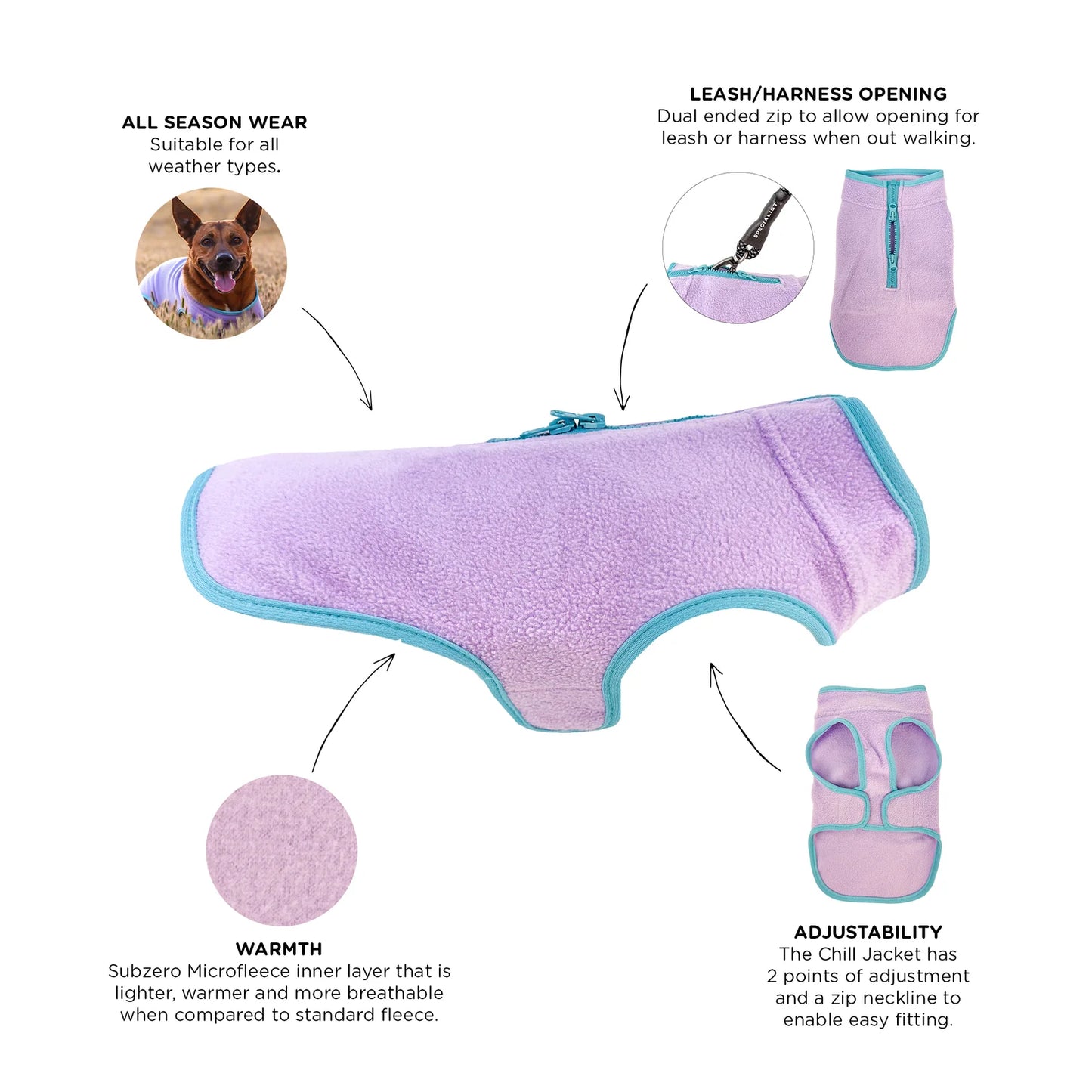 Huskimo - Chill Dog Coat Mauve