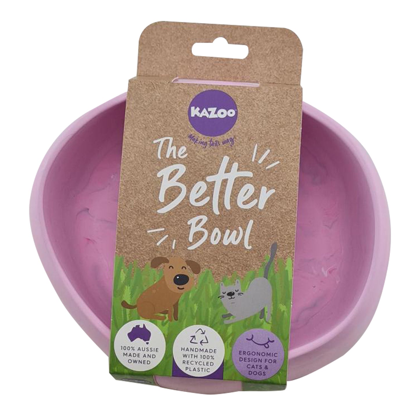 Kazoo The Better Bowl Eco Australian Recycled Plastic Musk Bowl For Dogs 800ml - Pets Wonderland