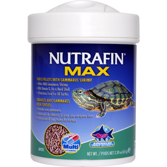 Nutrafin - Max Turtle Pellets with Gammarus Shrimp 65gm
