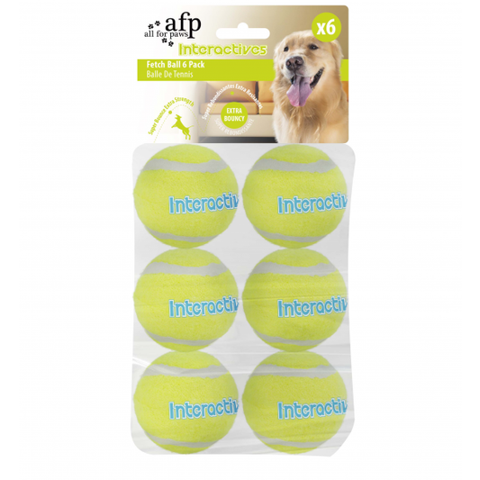 All For Paws - Interactive Fetch Refill Balls 6 Pack - Pets Wonderland
