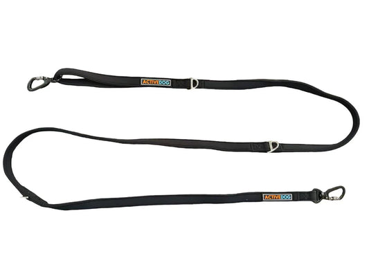 Activedog - Multifunctional Double Ended Lead Black - Pets Wonderland