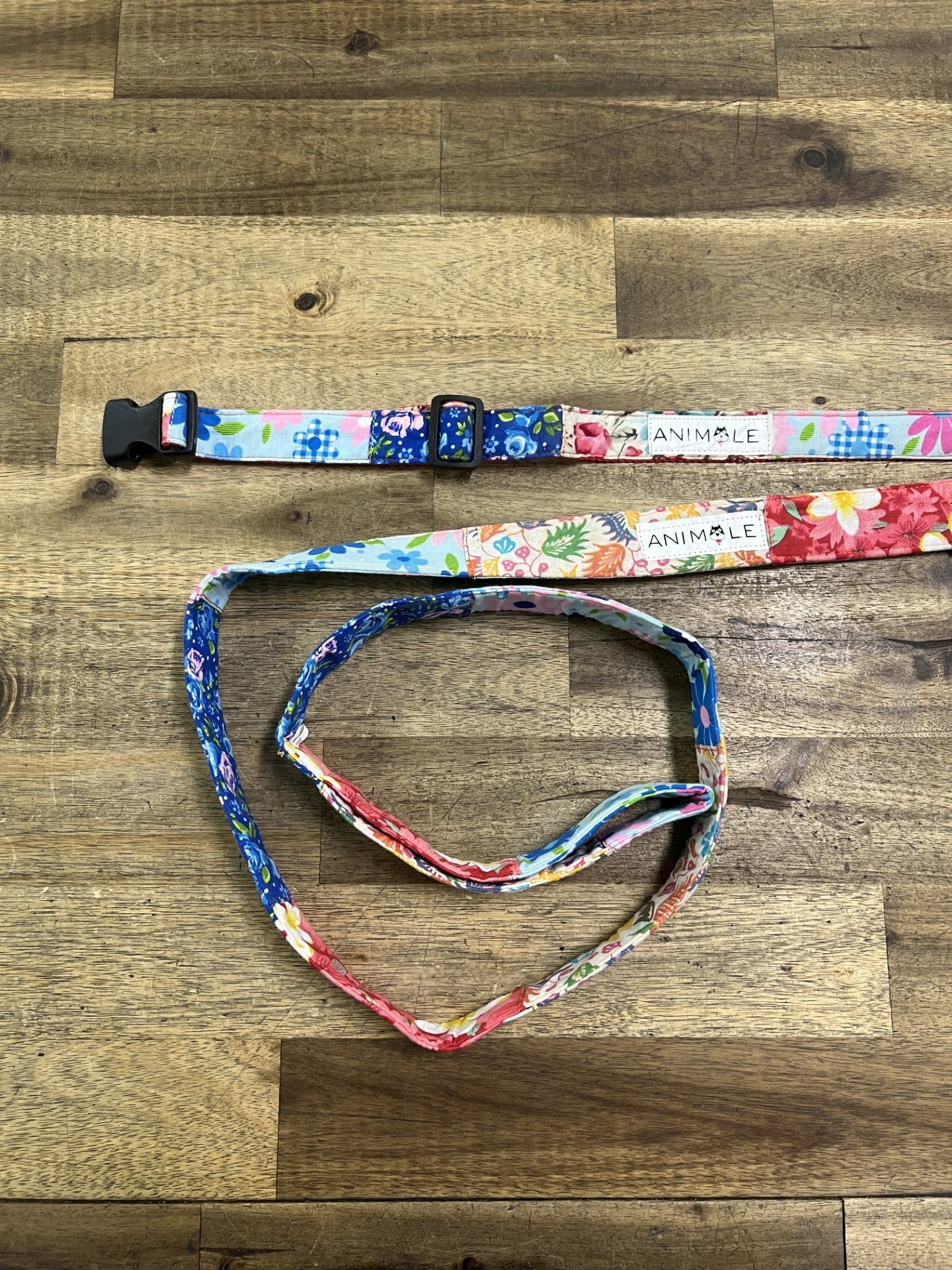 Animale - Patchwork Collar And Lead - Pets Wonderland