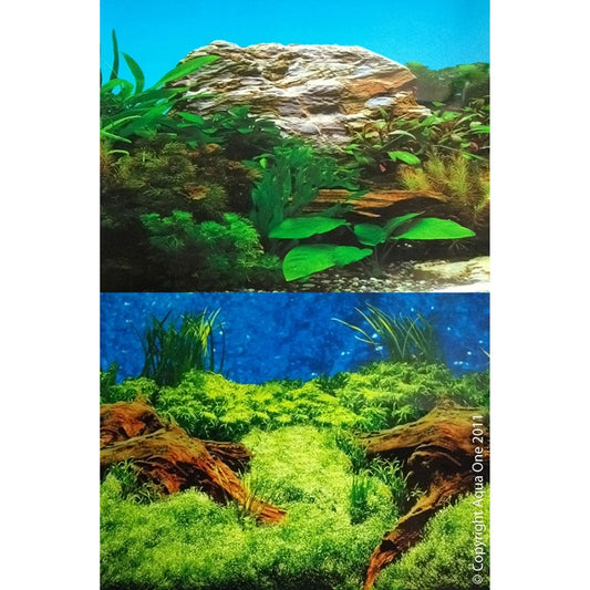 Aqua One - Background 48cm Aged Wood & Plant (Sold Per Foot)