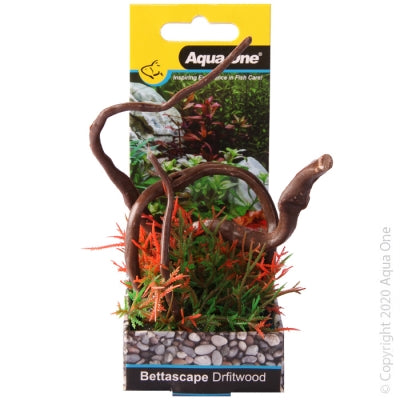 Aqua One - Bettascape Tipped Fern Driftwood Red