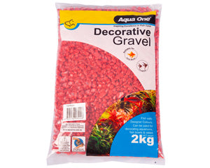 Aqua One - Decorative Gravel Scarlett Red 2kg