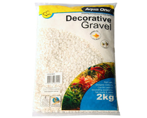 Aqua One - Decorative Gravel White 2kg