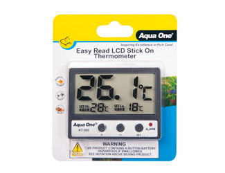 Aqua One - Easy Read LCD Stick On Thermometer