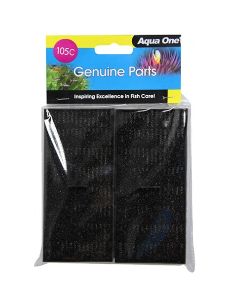 Aqua One - Genuine Parts 105C Carbon Cartridge 2 Pack