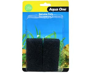 Aqua One - Genuine Parts 26S Sponge 2 Pack For 102F Filter