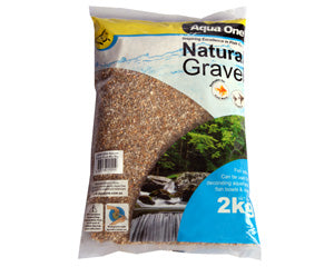 Aqua One - Natural Gravel Gold Mix 5kg