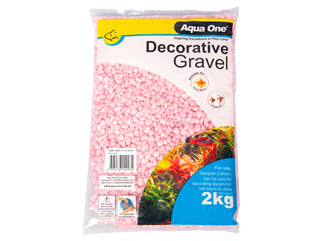 Aqua One - Decorative Gravel Metallic Pink 2kg