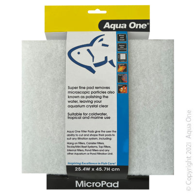 Aqua One - Filter Self Cut Micro Pad - Pets Wonderland