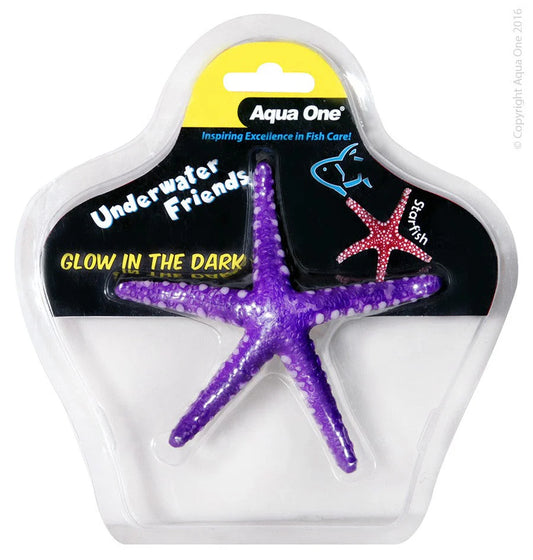 Aqua One - Ornament Underwater Friends Starfish Glow In The Dark