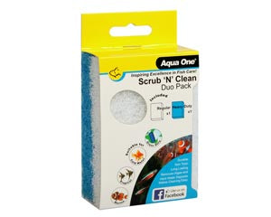 Aqua One - Scrub N Clean Pad Duo Pack