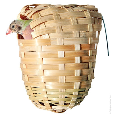 Avi One - Finch Nest Wicker With Hanging Bracket