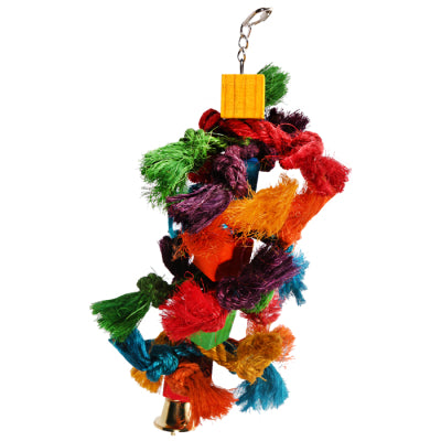 Avi One - Parrot Toy Wooden Cubes W/ Sisal