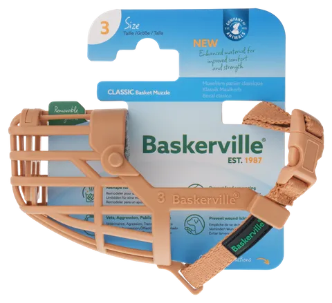 Baskerville - Classic Basket Muzzle Size 3 - Pets Wonderland