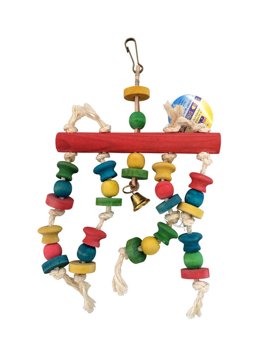 Beakaboo - Sisal 4 Wood Rope Toy - Pets Wonderland