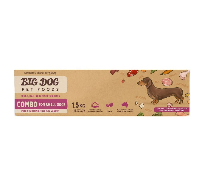 Bigdog - Small Dogs Raw Food Combination 1.5kg