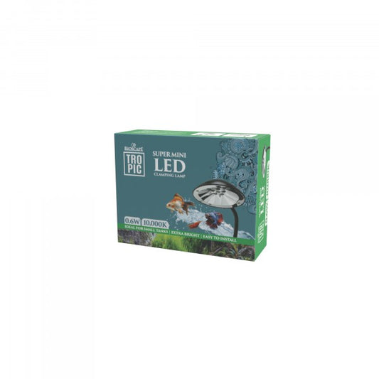 Bioscape - Super Mini LED Clamp Lamp Black 0.6w - Pets Wonderland