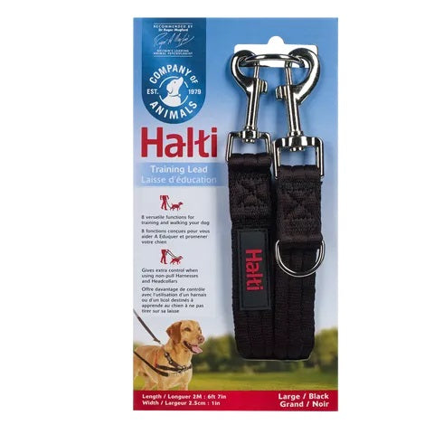 Halti - Training Lead Black - Pets Wonderland