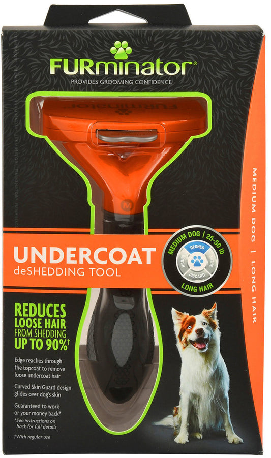 Furminator - Undercoat Tool Long Hair Dogs Medium - Pets Wonderland
