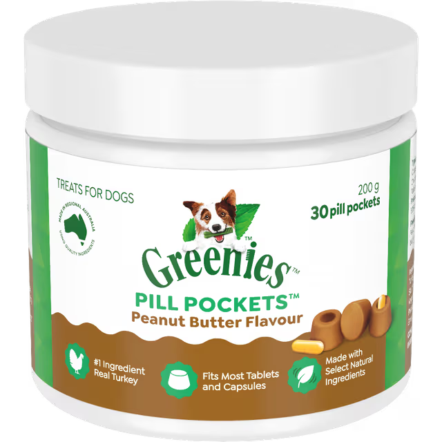 Greenies- Pill Pocket Peanut Butter 30 Pack - Pets Wonderland