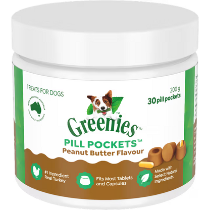 Greenies- Pill Pocket Peanut Butter 30 Pack - Pets Wonderland